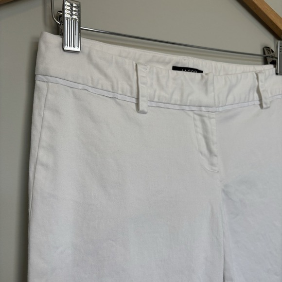 Jacob Women's Size 5/6 Wide Leg Pant White Trouser Business Chic Feminine - Picture 4 of 9